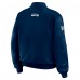  Женская футболка Seattle Seahawks WEAR by Erin Andrews College Navy Patch Full-Zip Bomber Jacket