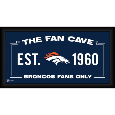 Denver Broncos Fanatics Authentic Framed 10 x 20 Fan Cave Collage