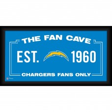 Los Angeles Chargers Fanatics Authentic Framed 10 x 20 Fan Cave Collage