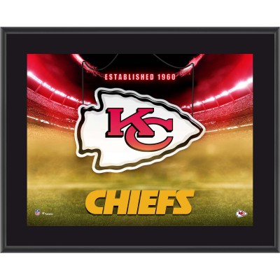 Kansas City Chiefs Authentic 10.5 x 13 Horizontal Team Logo Sublimated Plaque