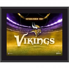 Minnesota Vikings Fanatics Authentic 10.5 x 13 Horizontal Team Logo Sublimated Plaque