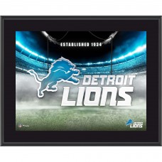 Detroit Lions Fanatics Authentic 10.5 x 13 Horizontal Team Logo Sublimated Plaque