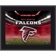 Atlanta Falcons Fanatics Authentic 10.5 x 13 Horizontal Team Logo Sublimated Plaque