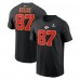 Футболка Travis Kelce Kansas City Chiefs Nike Super Bowl LIX - Black