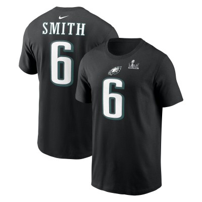 Футболка DeVonta Smith Philadelphia Eagles Nike Super Bowl LIX - Black