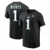 Футболка Jalen Hurts Philadelphia Eagles Nike Super Bowl LIX - Black