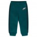 Малышам & Newborn Philadelphia Eagles WEAR by Erin Andrews Midnight Green Fleece Crewneck and Pants Set