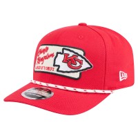 Бейсболка Kansas City Chiefs New Era Red Chant 9SEVENTY Stretch-Snap