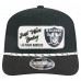 Бейсболка Las Vegas Raiders New Era Black Chant 9SEVENTY Stretch-Snap