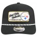 Бейсболка Pittsburgh Steelers New Era Black Chant 9SEVENTY Stretch-Snap