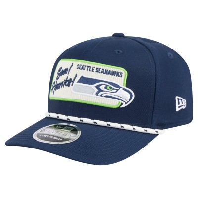 Бейсболка Seattle Seahawks New Era College Navy Chant 9SEVENTY Stretch-Snap