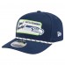 Бейсболка Seattle Seahawks New Era College Navy Chant 9SEVENTY Stretch-Snap