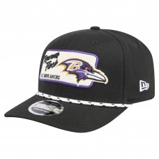 Бейсболка Baltimore Ravens New Era Black Chant 9SEVENTY Stretch-Snap
