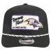 Бейсболка Baltimore Ravens New Era Black Chant 9SEVENTY Stretch-Snap