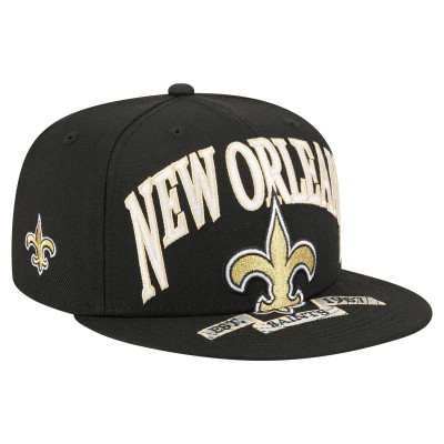Бейсболка New Orleans Saints New Era Black Oversized 59FIFTY