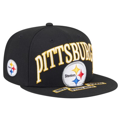 Бейсболка Pittsburgh Steelers New Era Black Oversized 59FIFTY