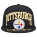 Бейсболка Pittsburgh Steelers New Era Black Oversized 59FIFTY