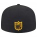 Бейсболка Pittsburgh Steelers New Era Black Oversized 59FIFTY