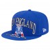 Бейсболка New England Patriots New Era Royal Throwback Oversized 59FIFTY
