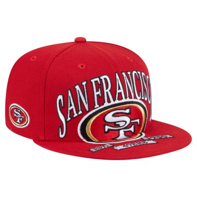 Бейсболка San Francisco 49ers New Era Scarlet Oversized 59FIFTY