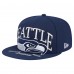 Бейсболка Seattle Seahawks New Era College Navy Oversized 59FIFTY