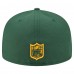 Бейсболка Green Bay Packers New Era Green Oversized 59FIFTY