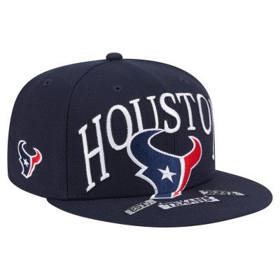 Бейсболка Houston Texans New Era Navy Oversized 59FIFTY