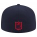 Бейсболка Houston Texans New Era Navy Oversized 59FIFTY