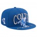 Бейсболка Indianapolis Colts New Era Royal Throwback Oversized 59FIFTY