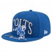 Бейсболка Indianapolis Colts New Era Royal Throwback Oversized 59FIFTY