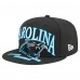 Бейсболка Carolina Panthers New Era Black Throwback Oversized 59FIFTY