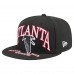 Бейсболка Atlanta Falcons New Era Black Throwback Oversized 59FIFTY