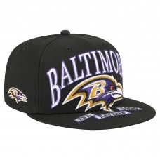 Бейсболка Baltimore Ravens New Era Black Oversized 59FIFTY