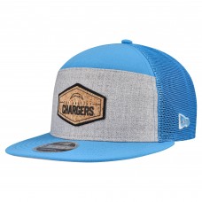 Бейсболка Los Angeles Chargers New Era Gray/Powder Blue Cork Split Panel 9FIFTY Trucker Snapback Бейсболка Los Angeles Chargers New Era Gray/Powder Blue Cork Split Panel 9FIFTY Trucker Snapback