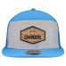 Бейсболка Los Angeles Chargers New Era Gray/Powder Blue Cork Split Panel 9FIFTY Trucker Snapback