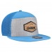 Бейсболка Los Angeles Chargers New Era Gray/Powder Blue Cork Split Panel 9FIFTY Trucker Snapback