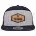 Бейсболка Houston Texans New Era Gray/Navy Cork Split Panel 9FIFTY Trucker Snapback