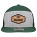 Бейсболка Green Bay Packers New Era Gray/Green Cork Split Panel 9FIFTY Trucker Snapback