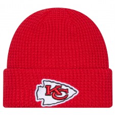 Kansas City Chiefs New Era Red Waffle Cuffed Knit Hat