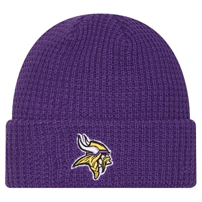 Minnesota Vikings New Era Purple Waffle Cuffed Knit Hat