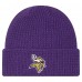Minnesota Vikings New Era Purple Waffle Cuffed Knit Hat