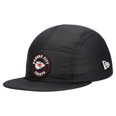 Бейсболка Kansas City Chiefs New Era Black Quilted Camper
