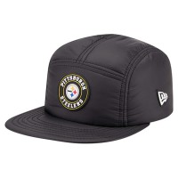 Бейсболка Pittsburgh Steelers New Era Black Quilted Camper