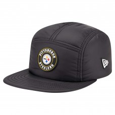 Бейсболка Pittsburgh Steelers New Era Black Quilted Camper