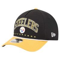 Бейсболка Pittsburgh Steelers New Era Black Arch COOLERA 9FORTY A-Frame M-Crown