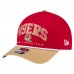 Бейсболка San Francisco 49ers New Era Scarlet Throwback Arch COOLERA 9FORTY A-Frame M-Crown