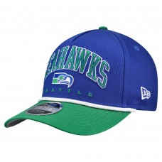 Бейсболка Seattle Seahawks New Era Royal Throwback Arch COOLERA 9FORTY A-Frame M-Crown