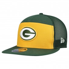 Бейсболка Green Bay Packers New Era Gold/Green Outdoor Split Panel 9FIFTY Snapback