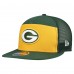 Бейсболка Green Bay Packers New Era Gold/Green Outdoor Split Panel 9FIFTY Snapback