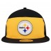 Бейсболка Pittsburgh Steelers New Era Gold/Black Outdoor Split Panel 9FIFTY Snapback